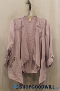 Chicos Womens Lilac Waterfall Cardigan Sz PL