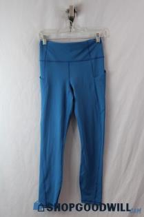 NWT Fabletics Women's Teal Blue Cropped Legging SZ S