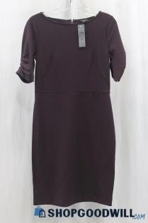 NWT Ann Taylor Womens Eggplant Sheath Dress Sz 4P