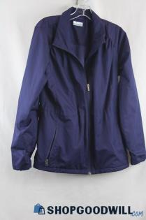 Columbia Women's Navy Fleece Lined Jacket sz L