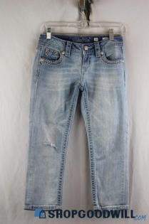 Miss Me Women's Light Blue Capri jean SZ 24