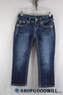 Miss Me Women's Dark Blue Capri Jean SZ 24