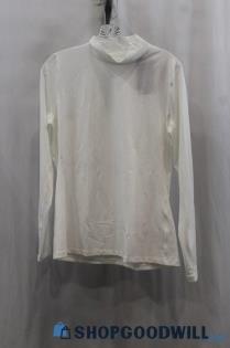 NWT Nike Womens White Mock Neck Sweatshirt Sz L