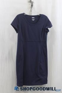 Duluth Trading Womens Navy T-Shirt Dress Sz S