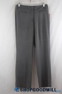 NWT Ellen Tracy Women's Gray Straight Dress Pants sz 6P