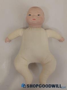 VTG 12"Grace Putnam Style Doll Bisque Head/Hands/Stuffed Body Marked 1923*Damage