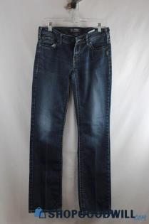 Silver Jeans Women's Blue Aiko Slim Bootcut Jeans sz W29/L33 (8)