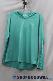 Columbia Women's Green  Pullover Hooded Sweatshirt Sz L