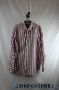 Tommy Bahama Men's Red Button Down Shirt Sz L