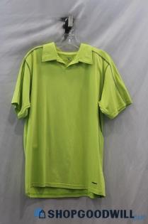 Patagonia Men's Bright Yellow Collared Short Sleeve Shirt sz L