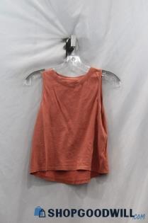 Athleta Women's Orange Cropped Tank Top Sz XS