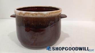 Vintage Mccoy Brown Glaze Drop Bean Pot No Lid Pottery Ovenware