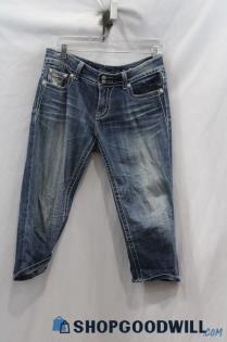 Miss Me Women's Blue Capri Jeans Sz 30