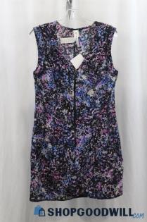 NWT Fabletics Women's Purple/Pink Floral Print Tank Blouse SZ S