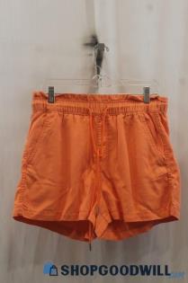 NWT Loft Womens Orange Pullon Shorts Sz M