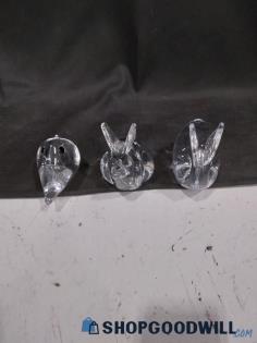 Glass Bunny Figurine + More