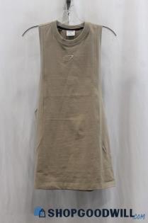 Gymshark Men's Heather Beige Tank Shirt SZ XS