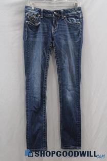 Miss Me Women's Blue Skinny Jean sz 28