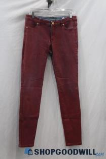 Michael Kors Women's Red/Blue Skinny Jean sz 8