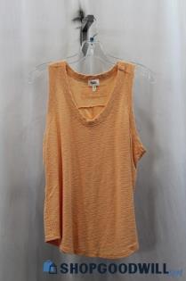 BKE Womens Heather Orange Tank Sz M