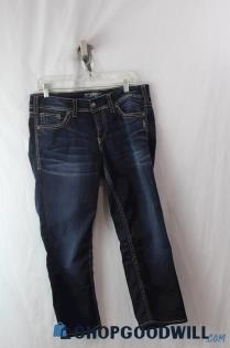 Silver Jeans Women's Blue Cropped Jeans sz 32