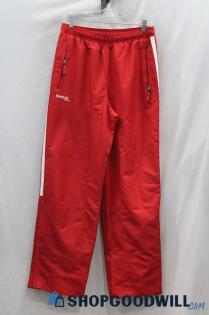 Reebok Hockey Women's Red Windbreaker Pants Sz PS