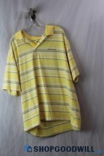 Columbia Men's Yellow Polo Shirt Sz XXL