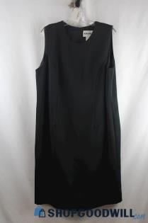 Studio I Women's VTG Black Sleeveless Sheath Dress sz 18W