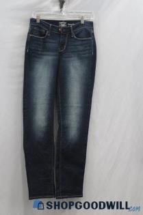 Levi's Women's Dark Blue Weathered Curvy Straight Jean sz 28x32