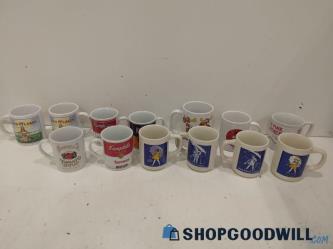 Advertising Cartoon Mug Lot