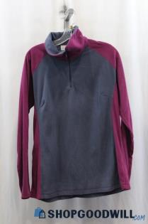 Columbia Women's Gray/Purple Pullover Sweater SZ XL