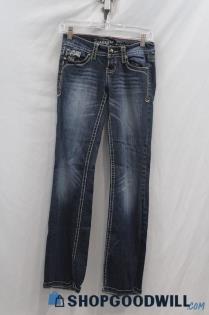 Antique River Women's Blue Straight Jeans SZ 24