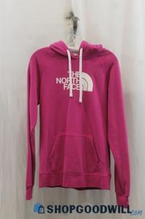 The North Face Womens Purple Graphic Logo Hoodie Sz M