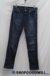 Lucky Brand Women's Dark Washed Blue Straight Leg Jean sz 2