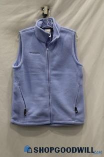 Columbia Women's Periwinkle Blue Plush Full Zip Vest sz S