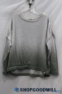 Lucky Brand Women's Gray/Green Ombre Sweater sz M