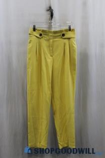 NWT Ann Taylor Womens Yellow Dress Pants Sz 6