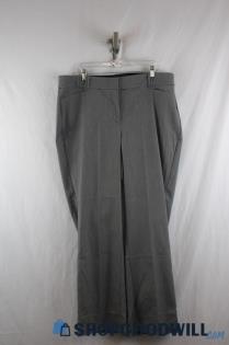 NWT Lane Bryant Women's Gray/Black Chevron Curvy Fit Bootcut Dress Pant SZ 20