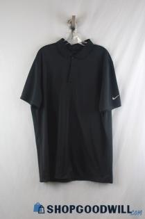 Nike Golf Men's Black Short Sleeve Performance Polo Shirt sz XL