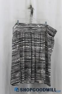 NWT Lane Bryant Womens Black/White Pattern Skirt Sz 22/24