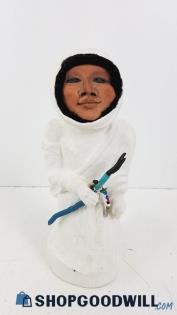 Kadisak 58 Of 200 Eskimo Sculpture Figurine W/ Blue Stick Vintage 1999