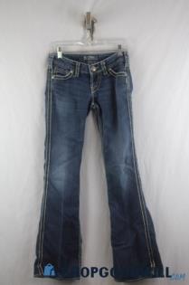 Silver Jeans Women's Blue Mini Boot Cut Jeans SZ 25x33