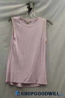 Athleta Women's Light Pink Mesh Trim Lightweight Tank Top sz XS