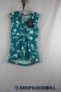 NWT Nike Women's Blue/White Collar Tank SZ S