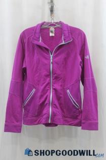 The North Face Women's Purple Full Zip Sweater SZ L