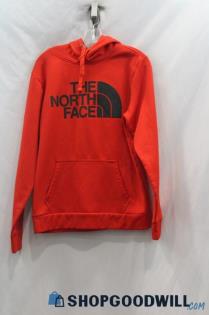 The North Face Men's Red Logo Graphic Fleece Lined Hoodie sz M