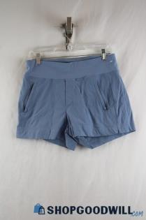 Athleta Women's Steel Blue Hybrid Pocket Athletic Short SZ 8