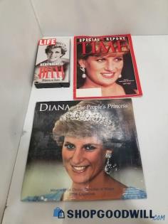 Vtg Princess Diana LIFE VHS TIME Magazine & Calendar