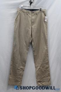 NWT Nautica Men Khaki Straight Leg Pants Sz 32x34