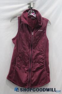 Columbia Women Purple Vest Sz S